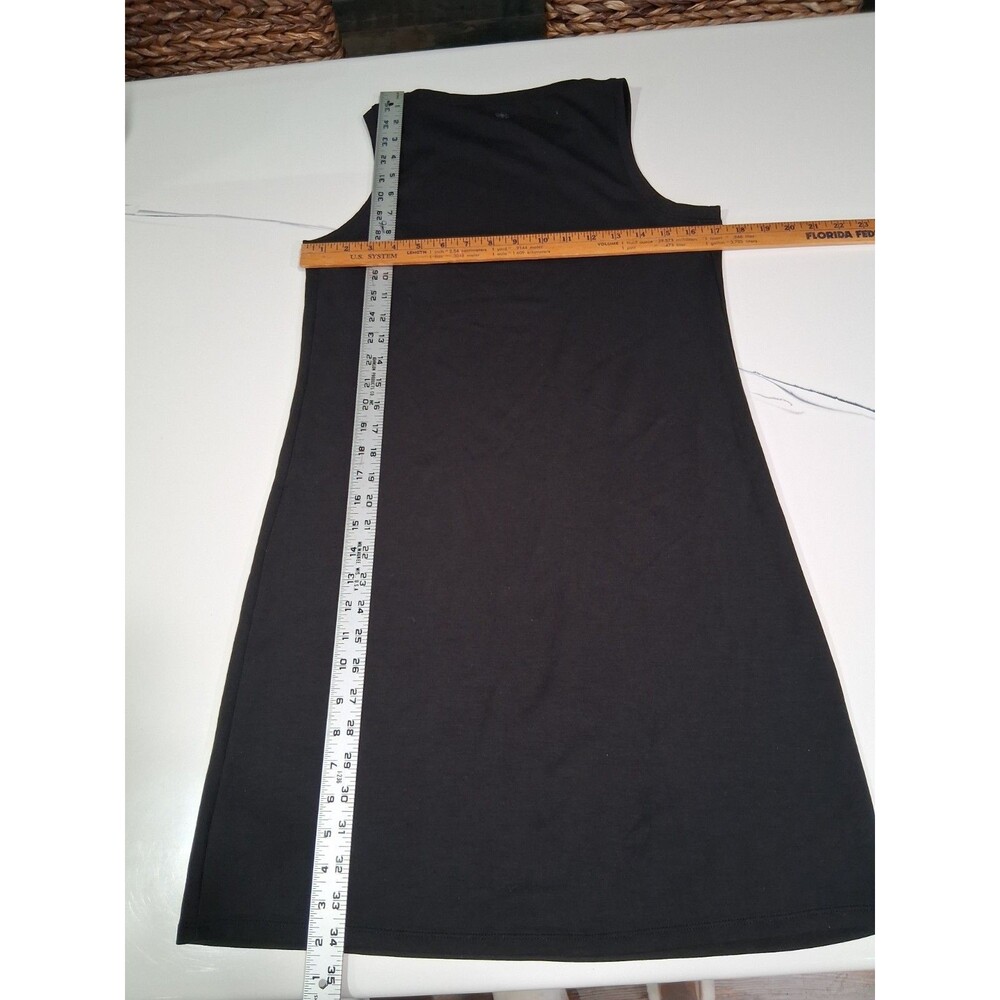 GAIAM Black Sleeveless Tank Dress Women's Size Small EUC B21